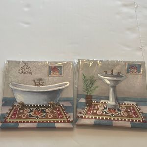 New! Bathroom Decor Wall Art